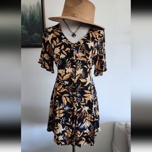 Women's RipCurl Boho Floral Mini Dress Size S